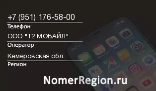 Кто звонил с 9511765800 - регион и оператор